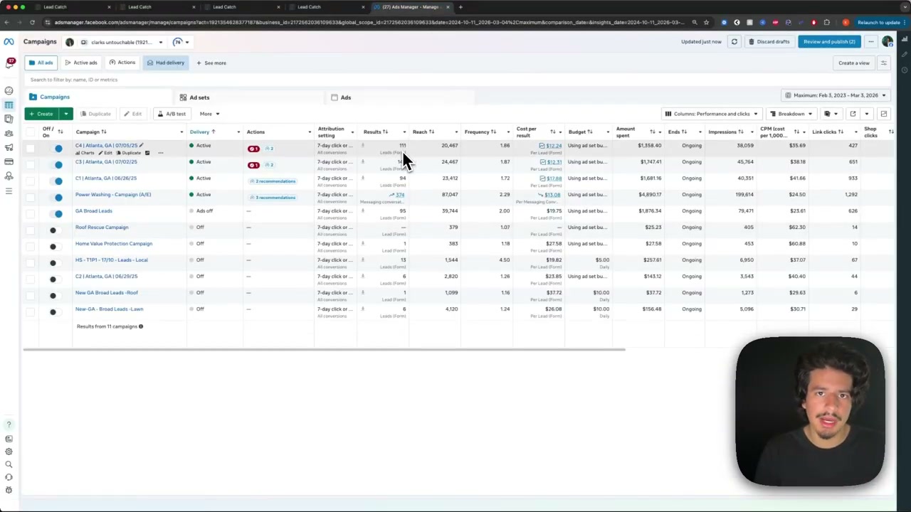 LeadCatch CRM dashboard showing saved leads and 90-day retention feature