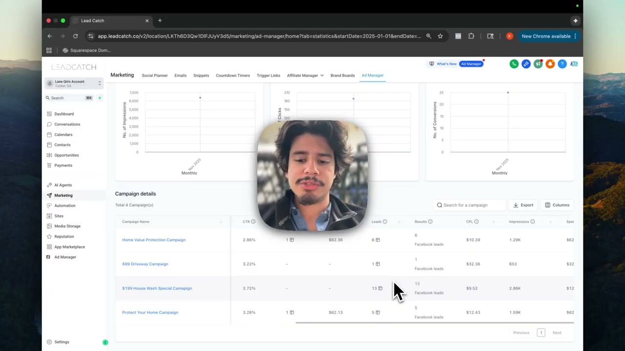 LeadCatch platform showing lead data integration and seasonal lead retention for spring campaigns